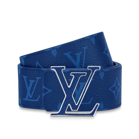 louis vuitton blue belt